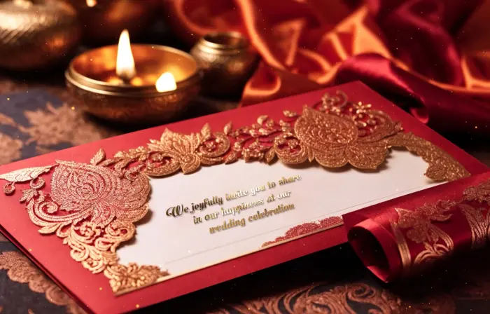 Cultural Indian Themed 3D Wedding Card Slideshow